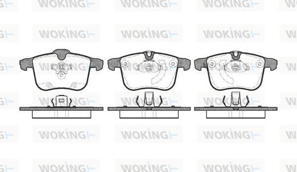 Woking P11533.00 - Kit de plaquettes de frein, frein à disque cwaw.fr