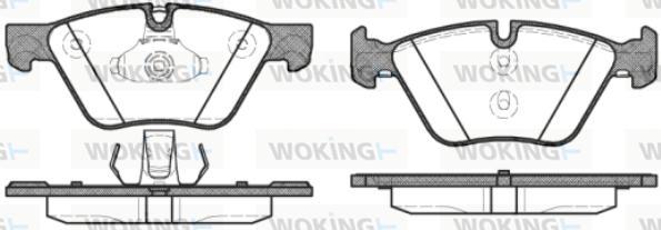 Woking P11523.30 - Kit de plaquettes de frein, frein à disque cwaw.fr