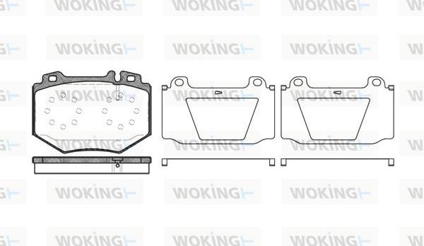 Woking P11653.00 - Kit de plaquettes de frein, frein à disque cwaw.fr