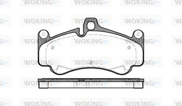 Woking P11663.00 - Kit de plaquettes de frein, frein à disque cwaw.fr