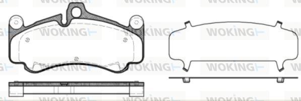 Woking P11663.30 - Kit de plaquettes de frein, frein à disque cwaw.fr