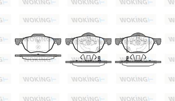 Woking P11683.02 - Kit de plaquettes de frein, frein à disque cwaw.fr