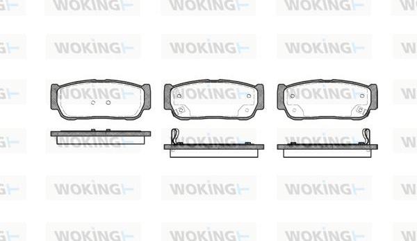 Woking P11633.02 - Kit de plaquettes de frein, frein à disque cwaw.fr