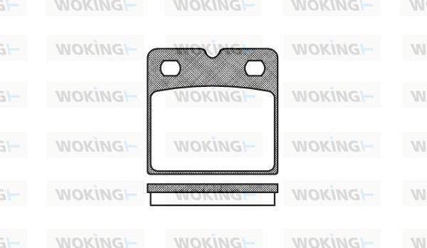 Woking P11673.00 - Kit de plaquettes de frein, frein à disque cwaw.fr