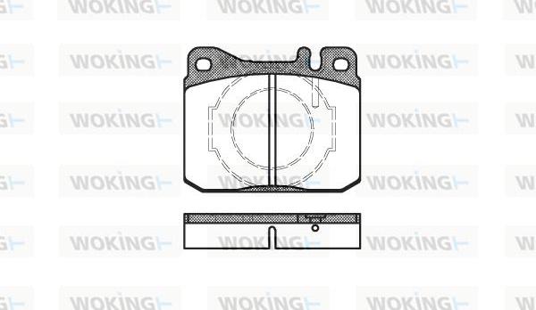 Woking P1103.40 - Kit de plaquettes de frein, frein à disque cwaw.fr