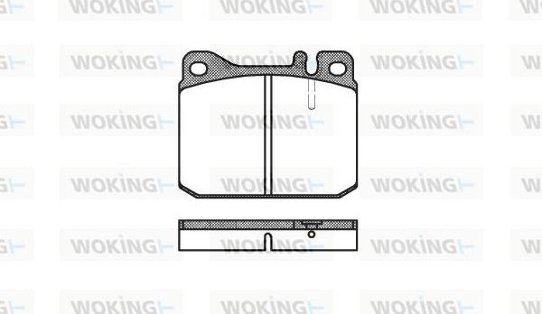 Woking P1103.20 - Kit de plaquettes de frein, frein à disque cwaw.fr