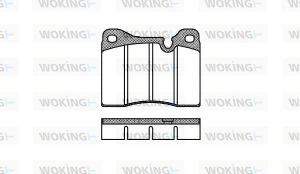 Woking P1113.30 - Kit de plaquettes de frein, frein à disque cwaw.fr