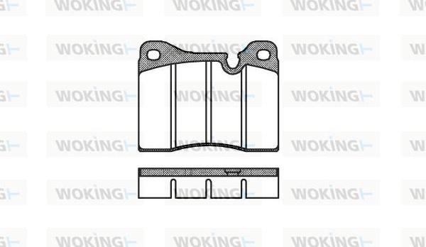 Woking P1113.20 - Kit de plaquettes de frein, frein à disque cwaw.fr