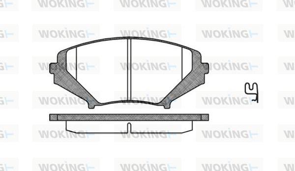 Woking P11803.01 - Kit de plaquettes de frein, frein à disque cwaw.fr