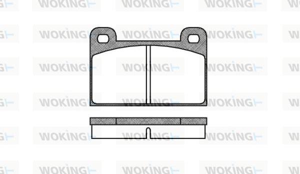 Woking P1183.00 - Kit de plaquettes de frein, frein à disque cwaw.fr