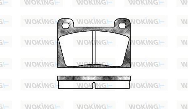 Woking P1183.10 - Kit de plaquettes de frein, frein à disque cwaw.fr