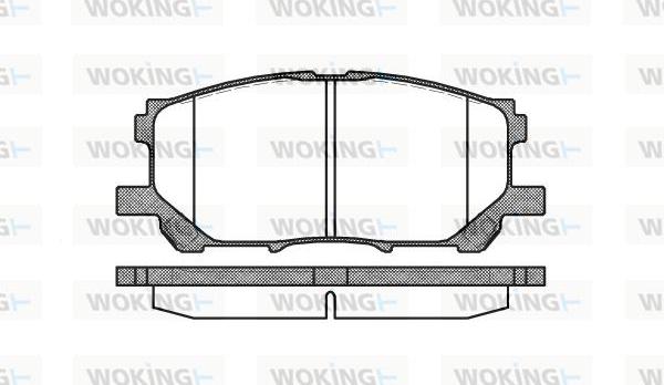 Woking P11393.00 - Kit de plaquettes de frein, frein à disque cwaw.fr