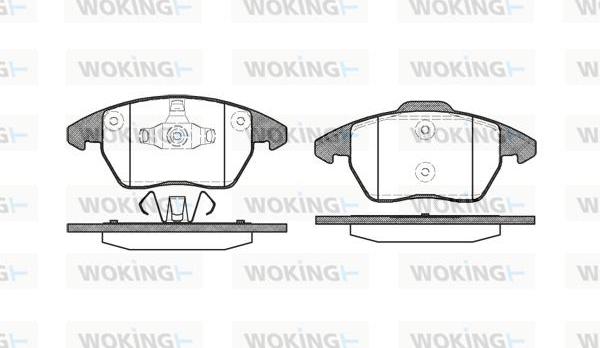 Woking P11303.10 - Kit de plaquettes de frein, frein à disque cwaw.fr