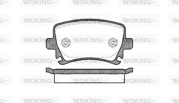 Woking P11313.00 - Kit de plaquettes de frein, frein à disque cwaw.fr