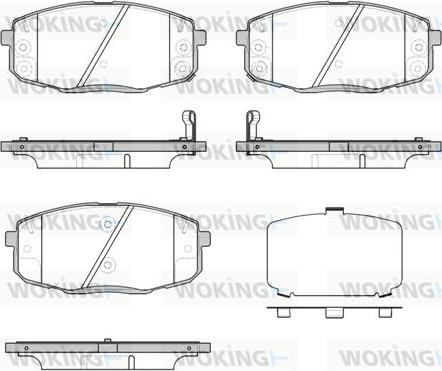 Woking P11383.12 - Kit de plaquettes de frein, frein à disque cwaw.fr