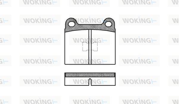 Woking P1173.00 - Kit de plaquettes de frein, frein à disque cwaw.fr