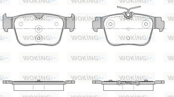 Woking P18453.00 - Kit de plaquettes de frein, frein à disque cwaw.fr