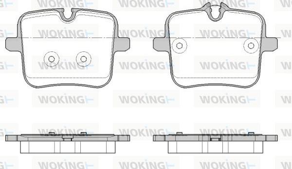 Woking P18543.00 - Kit de plaquettes de frein, frein à disque cwaw.fr