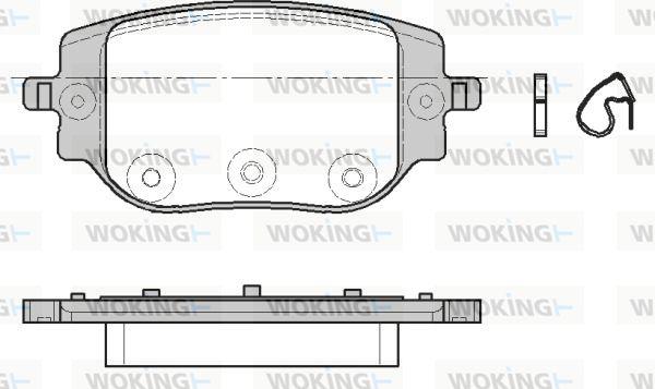 Woking P18653.00 - Kit de plaquettes de frein, frein à disque cwaw.fr