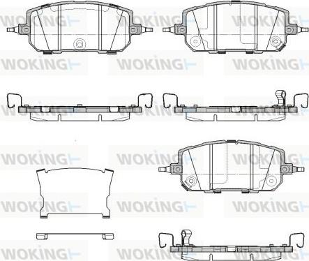 Woking P18603.02 - Kit de plaquettes de frein, frein à disque cwaw.fr