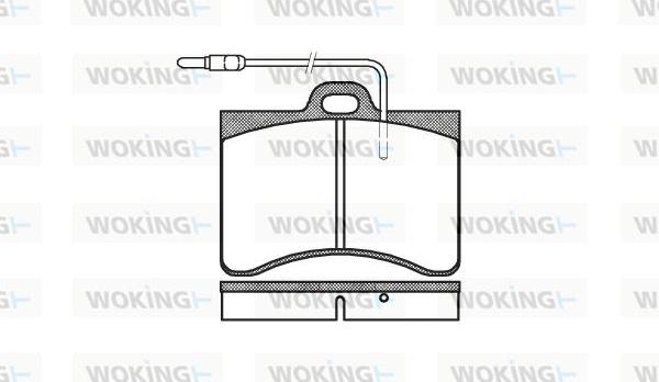 Woking P1863.04 - Kit de plaquettes de frein, frein à disque cwaw.fr