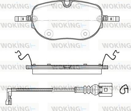 Woking P18633.01 - Kit de plaquettes de frein, frein à disque cwaw.fr