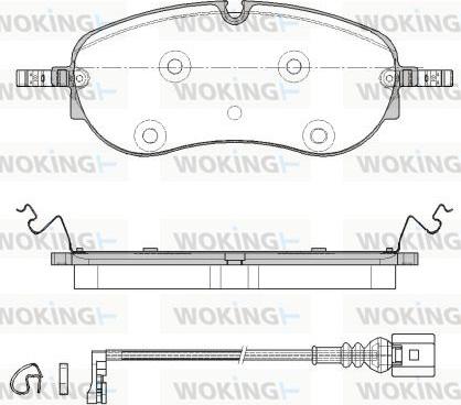 Woking P18623.01 - Kit de plaquettes de frein, frein à disque cwaw.fr