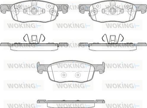 Woking P18393.02 - Kit de plaquettes de frein, frein à disque cwaw.fr