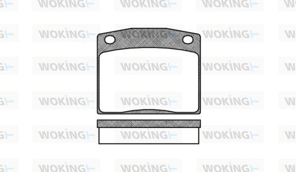 Woking P1833.10 - Kit de plaquettes de frein, frein à disque cwaw.fr