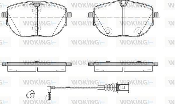 Woking P18203.01 - Kit de plaquettes de frein, frein à disque cwaw.fr