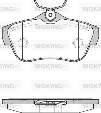 Woking P13993.00 - Kit de plaquettes de frein, frein à disque cwaw.fr