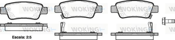 Woking P13903.02 - Kit de plaquettes de frein, frein à disque cwaw.fr