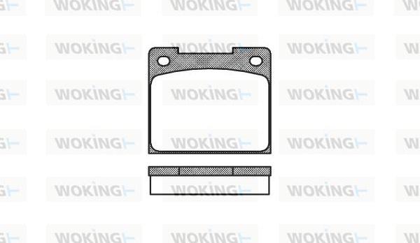 Woking P1393.00 - Kit de plaquettes de frein, frein à disque cwaw.fr