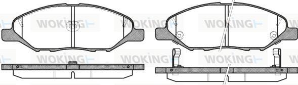 Woking P13933.02 - Kit de plaquettes de frein, frein à disque cwaw.fr