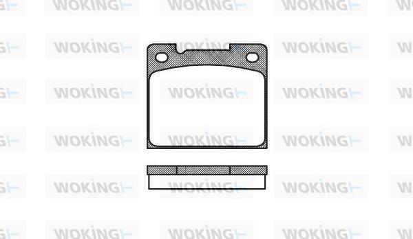 Woking P1393.30 - Kit de plaquettes de frein, frein à disque cwaw.fr