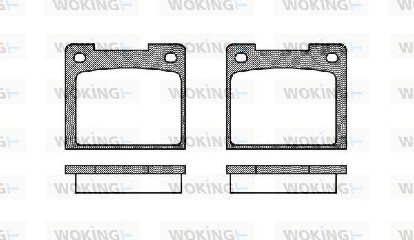 Woking P1393.20 - Kit de plaquettes de frein, frein à disque cwaw.fr