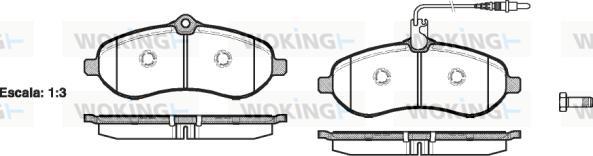 Woking P13923.01 - Kit de plaquettes de frein, frein à disque cwaw.fr