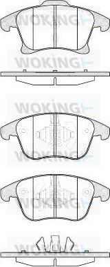 Woking P13493.20 - Kit de plaquettes de frein, frein à disque cwaw.fr