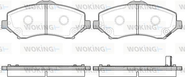 Woking P13593.02 - Kit de plaquettes de frein, frein à disque cwaw.fr