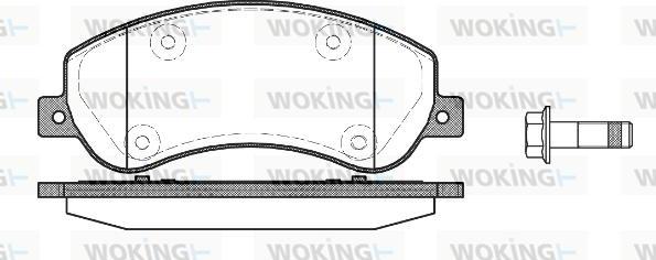 Woking P13503.00 - Kit de plaquettes de frein, frein à disque cwaw.fr