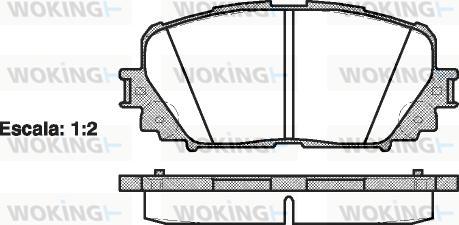 Woking P13583.00 - Kit de plaquettes de frein, frein à disque cwaw.fr