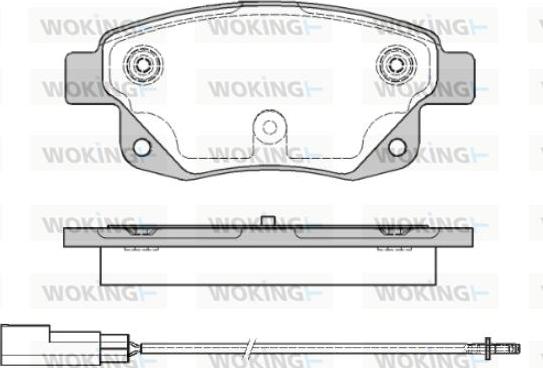 Woking P13523.01 - Kit de plaquettes de frein, frein à disque cwaw.fr