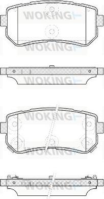 Woking P13093.42 - Kit de plaquettes de frein, frein à disque cwaw.fr