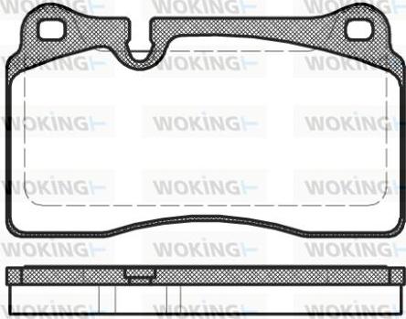 Woking P13003.30 - Kit de plaquettes de frein, frein à disque cwaw.fr