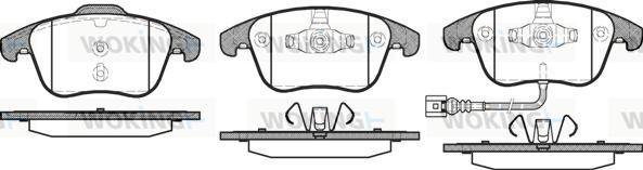 Woking P13193.21 - Kit de plaquettes de frein, frein à disque cwaw.fr