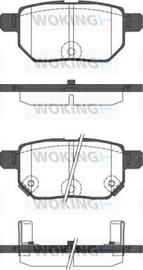 Woking P13863.22 - Kit de plaquettes de frein, frein à disque cwaw.fr