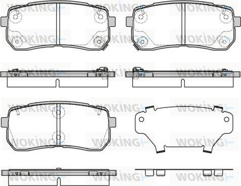 Woking P13883.12 - Kit de plaquettes de frein, frein à disque cwaw.fr