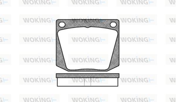 Woking P1383.00 - Kit de plaquettes de frein, frein à disque cwaw.fr