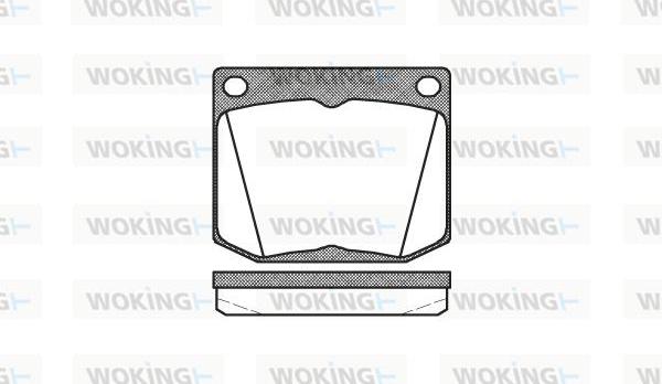 Woking P1383.30 - Kit de plaquettes de frein, frein à disque cwaw.fr