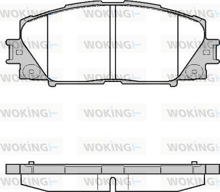 Woking P13243.10 - Kit de plaquettes de frein, frein à disque cwaw.fr